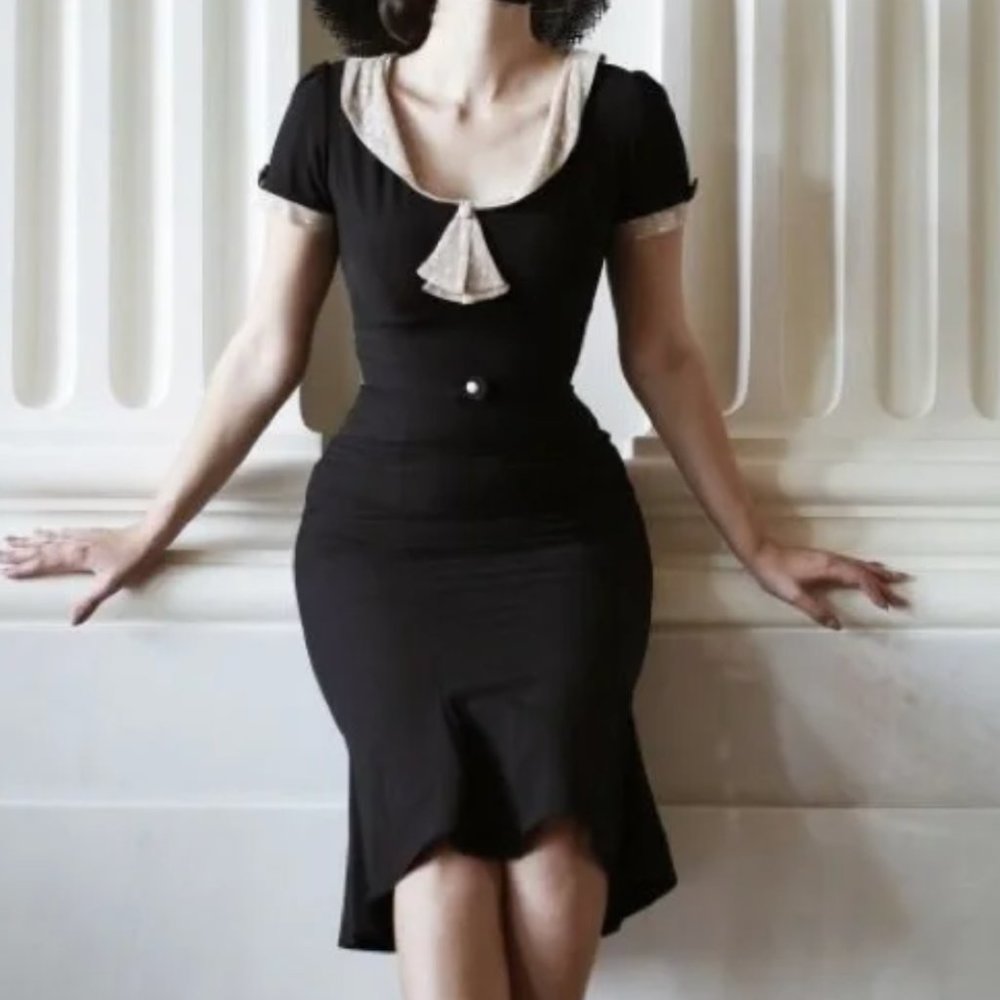 STOP STARING! Raileen Dress Black Unique Vintage
